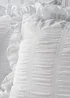 White Seersucker Frill Duvet Set - Double Image 2
