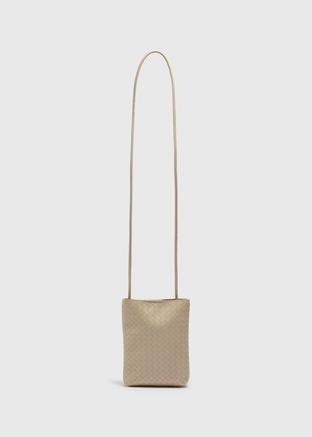 Natural Woven Phone Bag Image 1