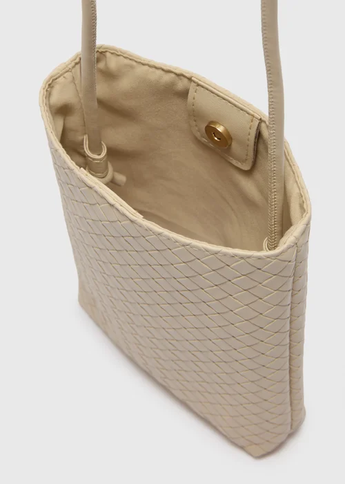 Natural Woven Phone Bag Image 2