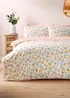 Yellow Lemon Pom Trim Duvet Set - Single Image 1
