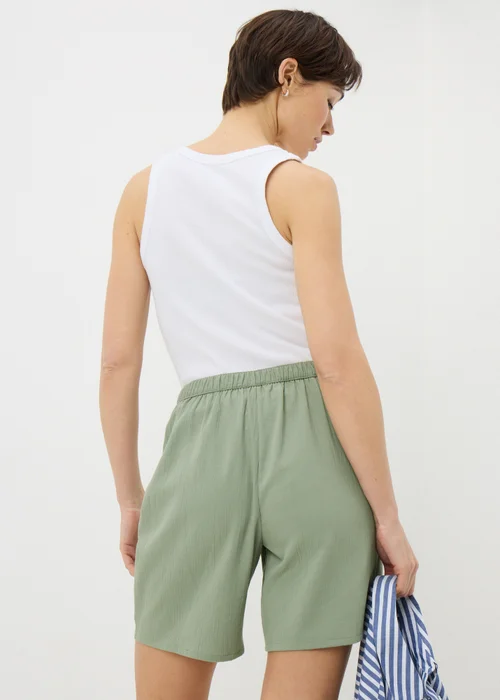 Sage Green Clipper Shorts - Size 12 Image 3