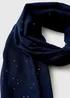 Navy Spot Scarf - One Size Image 2