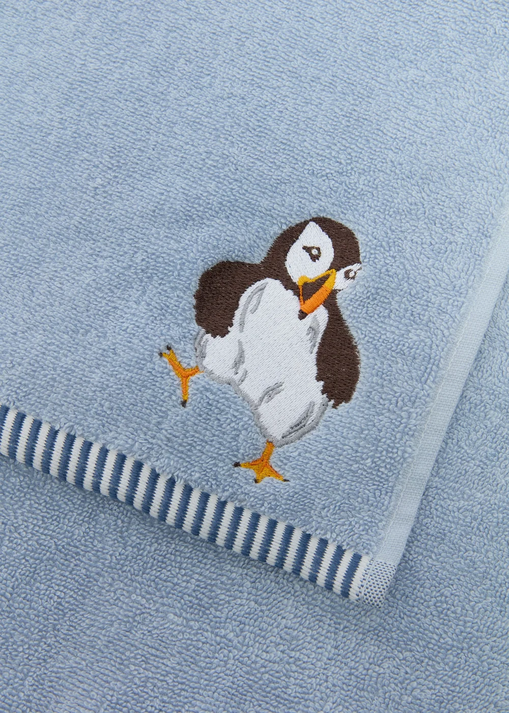 Blue Puffin Hand Towel - Hand Towel Image 2