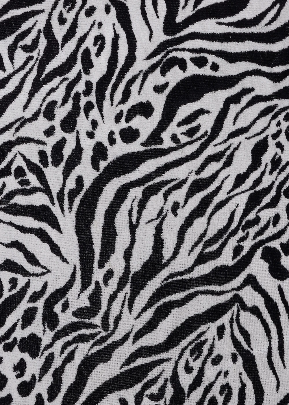 Black Zebra Jacquard Beach Towel Image 2