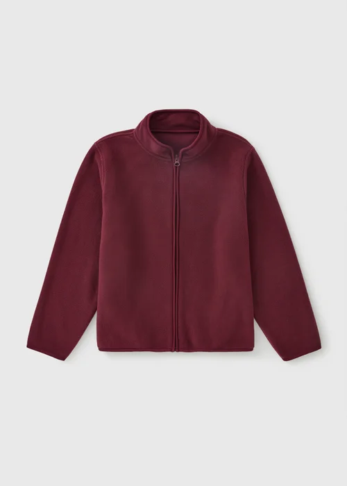 Kids Burgundy Zip Fleece (4-13yrs) - 4 Yrs Image 1