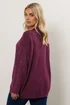 Yours Curve Burgundy Red Diamante Embellished Jumper - Size 26-28 Clothing Image 3