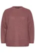 Yours Curve Pink Waffle Knit Jumper - Size 26-28 Clothing Image 5