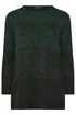 Yours Curve Dark Green Colourblock Jumper - Size 14-16 Image 5