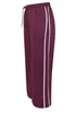 Yours Curve Burgundy Red Side Stripe Wide Leg Joggers - 20 Image 5