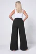 Yours Curve Black Wide Leg Puddle Jeans - 24 Image 3