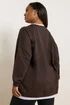 Yours Curve Chocolate Brown 2-In-1 Jumper - Size 14 Clothing Image 5