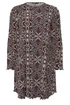 Yours Curve Brown Paisley Print Ribbed Tunic Top - Size 34-36 clothing Image 5