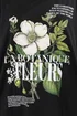 Yours Curve Black 'La Botanique Fleurs' Floral Boxy Graphic T-Shirt - Size 16 Clothing Image 5