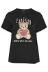 Yours Curve Black Teddy Bear Print T-Shirt - Size 18 Clothing Image 5