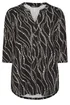 Yours Curve Black Spot Print Half Placket Shirt - Size 22-24 Image 5