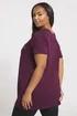 Yours Curve Purple Star Print T-Shirt - Size 30-32 Clothing Image 3