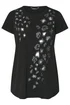 Yours Curve Black Leopard Embellished T-Shirt - Size 22-24 Image 5