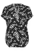 Yours Curve Black Floral Textured Notch Neck Top - Size 14 Clothing Image 5