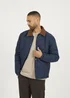 Brave Soul Navy Quilted Coach Jacket with Cord Collar - XL Image 2