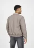 Brave Soul Taupe Bomber Jacket with Sleeve Pocket Detail - L Image 2
