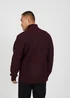 Brave Soul Burgundy Funnel Neck Jumper with Fleece Lining - 3XL Image 2