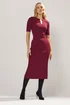 Long Tall Sally Red Keyhole Midi Dress - 20 Image 1