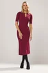 Long Tall Sally Red Keyhole Midi Dress - 20 Image 2