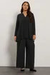 Evans Curve Black Chiffon Hem Blouse - Size 20 Clothing Image 2