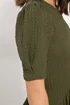 PixieGirl Petite Olive Green Textured Midi Dress - 6 Image 4