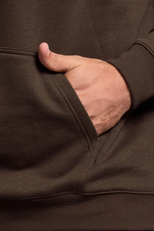 BadRhino Brown Cut & Sew Hoodie - Large Image 4