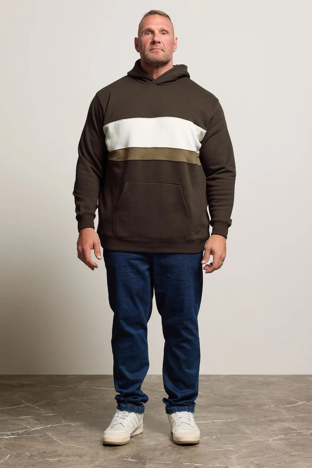 BadRhino Brown Cut & Sew Hoodie - Large Image 2