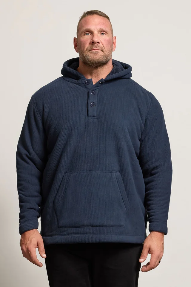 BadRhino Navy Blue Borg Lined Fleece