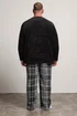 BadRhino Black Check Fleece Lounge Set - XXL Image 2