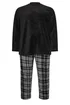 BadRhino Black Check Fleece Lounge Set - XXL Image 4