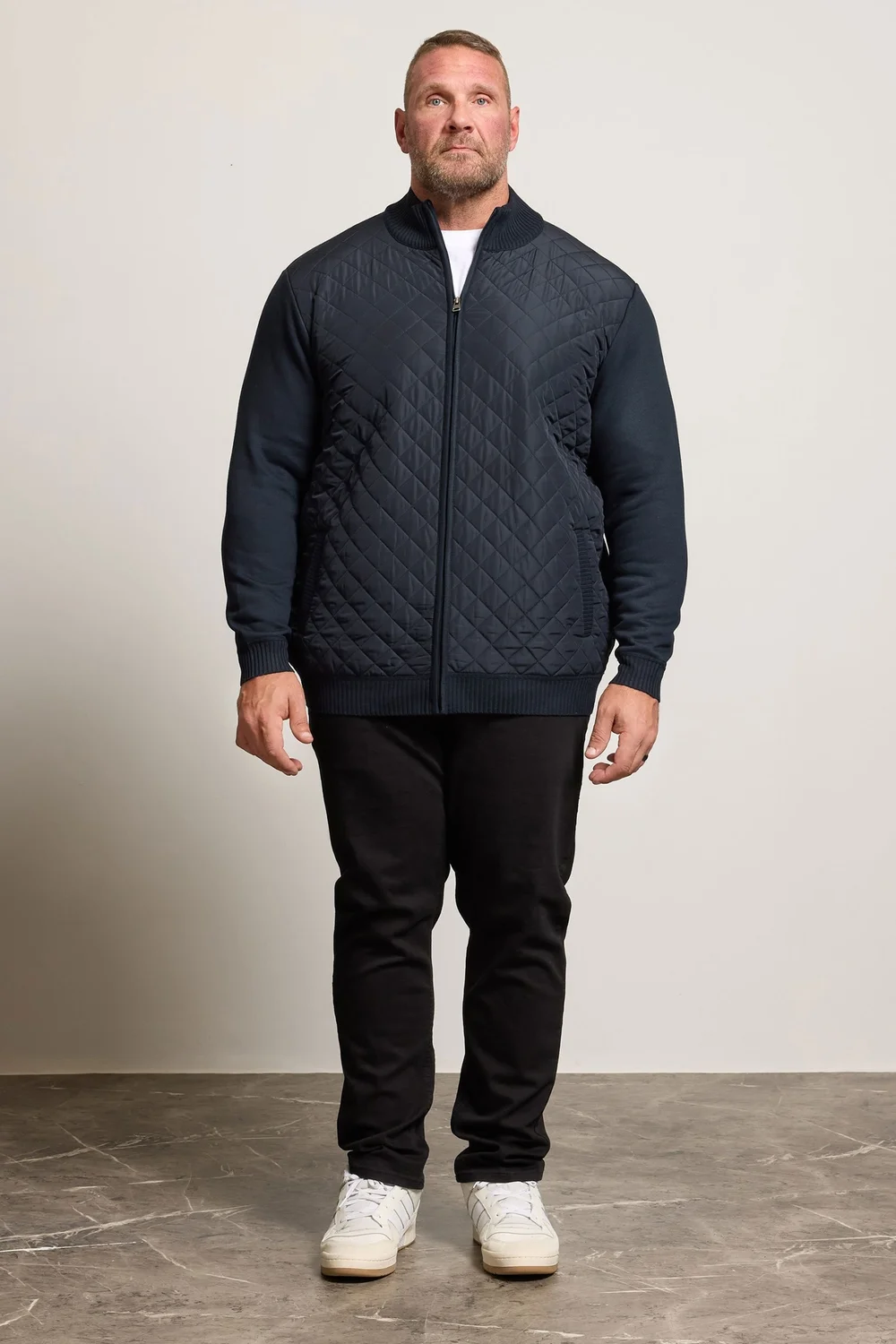 BadRhino Navy Blue Diamond Quilted Jacket - XL Image 2