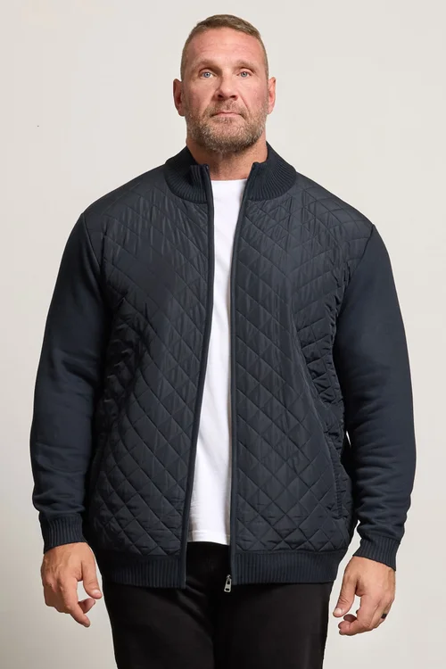 BadRhino Navy Blue Diamond Quilted Jacket - XL Image 1