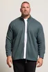 BadRhino Zip Through Textured Fleece Jacket - 5-6XL Image 1