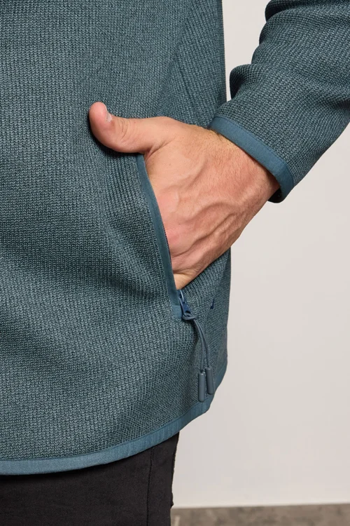 BadRhino Zip Through Textured Fleece Jacket - 5-6XL Image 4