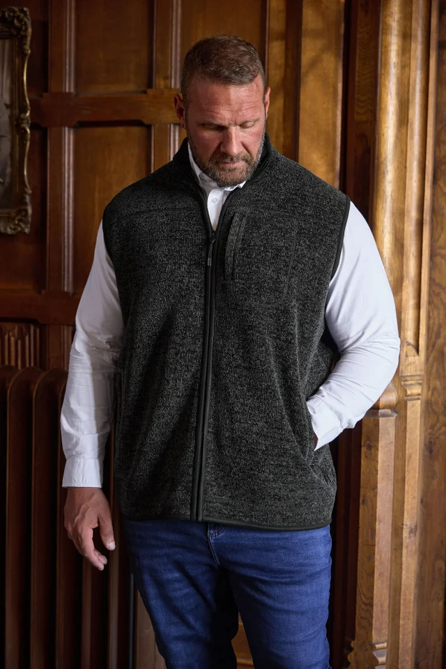 BadRhino Grey Fleece Pocket Gilet