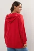 Yours Curve Red Zip Up Hoodie - Size 30-32 Clothing Image 4