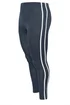 Yours Curve Navy Blue Side Stripe Leggings - 20 Image 5