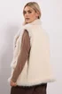 Yours Ivory White Shaggy Faux Fur Gilet - 14 Image 4