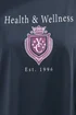 Yours Curve Navy Blue 'Health & Wellness' Slogan T-Shirt - Size 22-24 Image 4