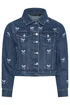 Yours Limited Curve Indigo Blue Bow Embroidered Denim Jacket - 18 Image 5