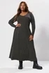 Yours Curve Grey Marl Ribbed Maxi Dress - 18 Image 2