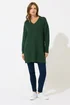 M&Co Green V-Neck Tunic Jumper - Size 18-20 Image 3