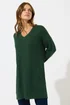 M&Co Green V-Neck Tunic Jumper - Size 18-20 Image 2