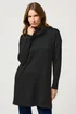 M&Co Black Roll Neck Tunic Jumper - Size 10-12 Image 2