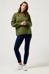 M&Co Green Funnel Neck Balloon Sleeve Jumper - Size 18-20 Image 2