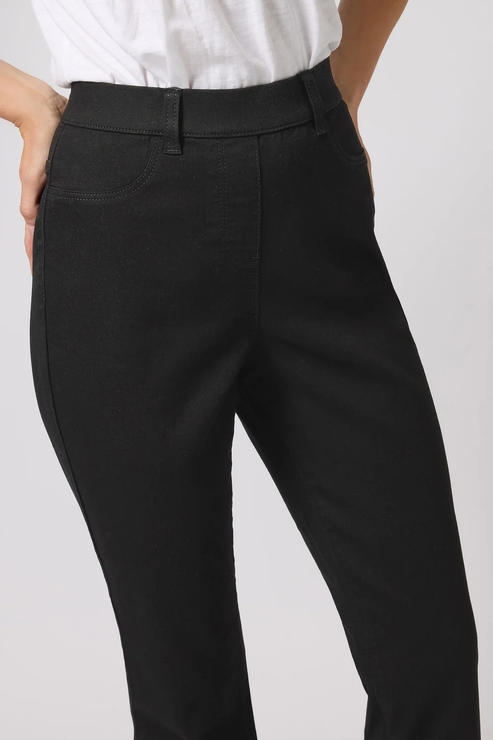 M&Co Black Bootcut Jeggings - 18/L31 Image 3